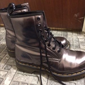 Dr martens metallic boots 7
