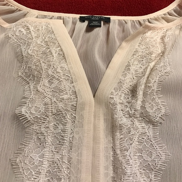 Ann Taylor cream colored blouse. - Picture 4 of 4