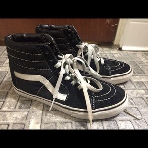 Vans sk8 hi black 7.5