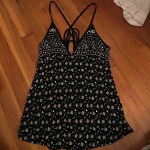 Flowy black and white cami from urban outfitters