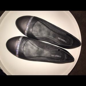 Charcoal Grey/sparkle flats