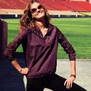 Victoria's Secret PINK burgundy rain coat