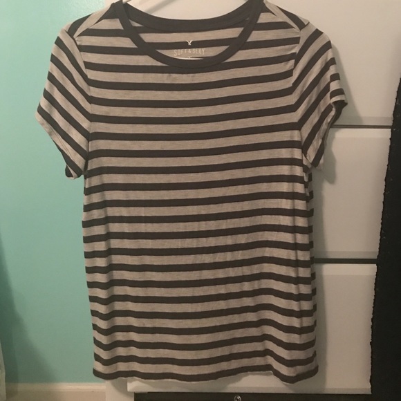 american eagle striped shirt