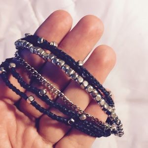 Navy Stacked Bracelet