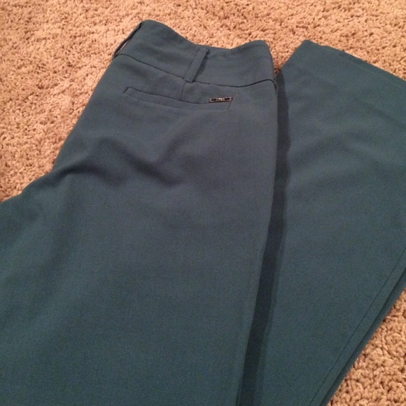 Green dress pants