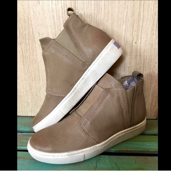 Free People X Mjus taupe Slip On Sneakers 39 8/8.5 - Picture 3 of 4