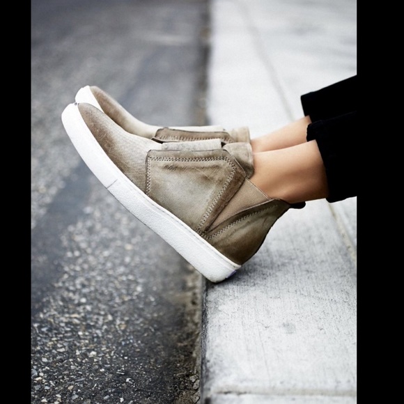 Free People X Mjus taupe Slip On Sneakers 39 8/8.5 - Picture 4 of 4