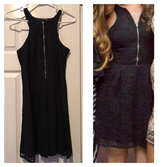 Lace black dress
