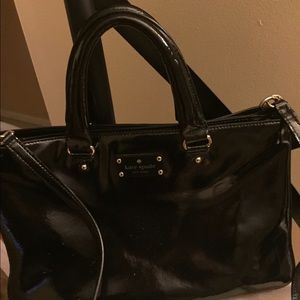 Black patent leather Kate Spade purse