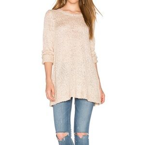 BB Dakota sequined sweater with open back