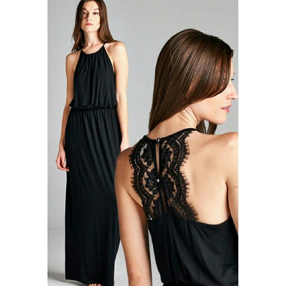 Achelle Lace Black Dress - Picture 2 of 4
