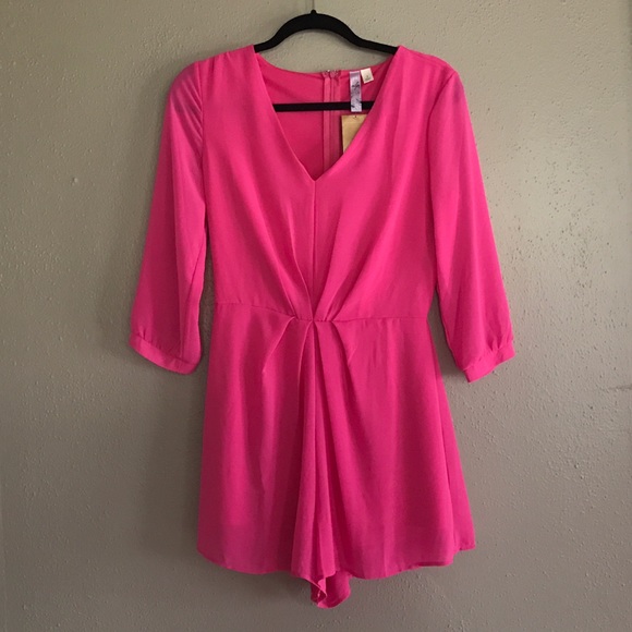 Hot Pink Romper