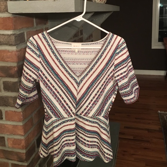 Anthro peplum top