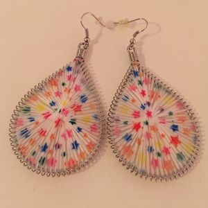 Multicolored Star Earrings