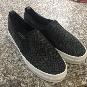 Black slip-ons