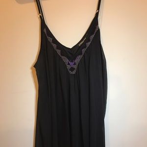 Black with breaded design express dress