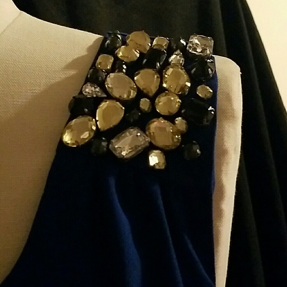 Blue one shoulder dress - Picture 2 of 2