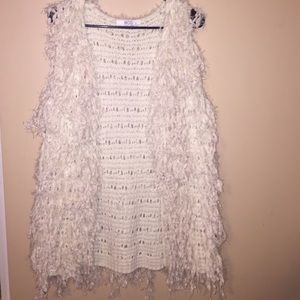 Shaggy Cream Style Vest