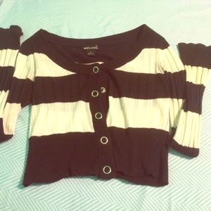 Black and white cardigan