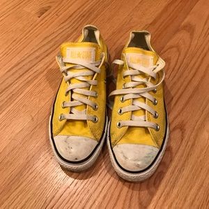 Yellow Converse All Stars