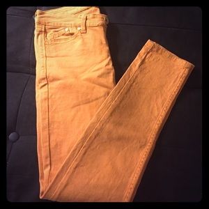 Gold Skinny Jeans