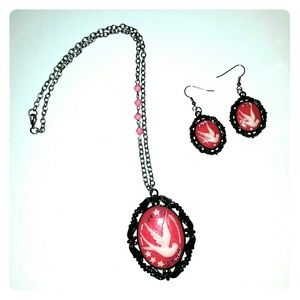 Bird resin Cameo set