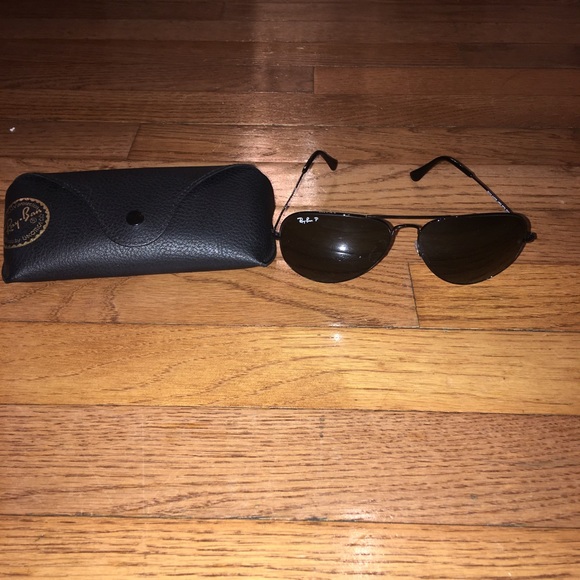 Ray Ban Original Aviators Black Polarized