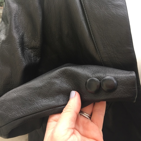 Vintage Late 80s Leather Spy Jacket - Picture 4 of 4