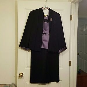 Purple and Black Formal Dress