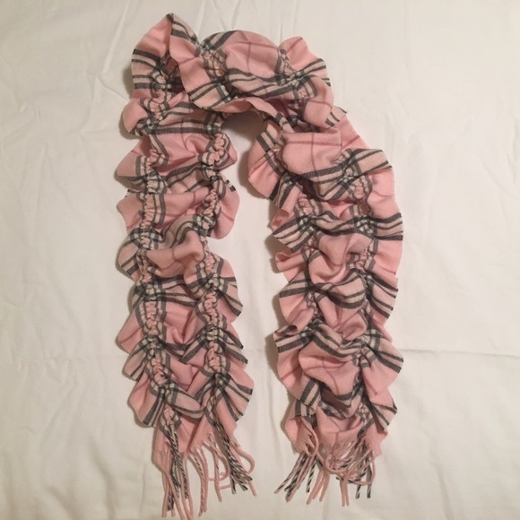 Pink Burberry Scarf