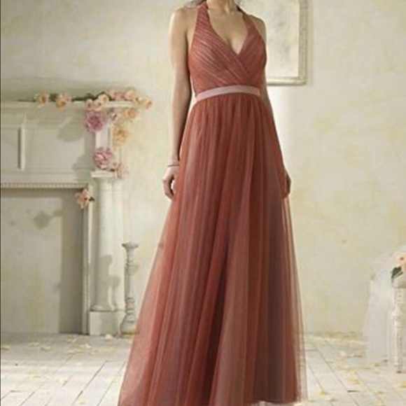Alfred Angelo Soft Net Halter Bridesmaid Dress - Picture 1 of 6