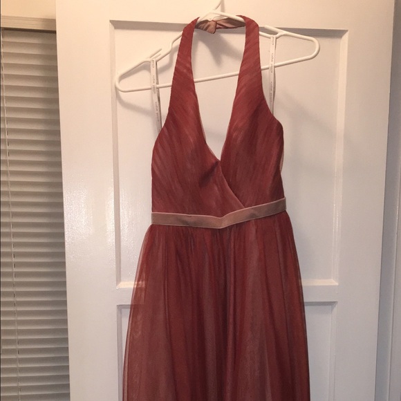 Alfred Angelo Soft Net Halter Bridesmaid Dress - Picture 2 of 6