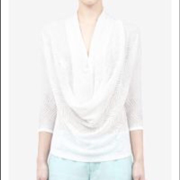 Alice + Olivia Draped Knit Top