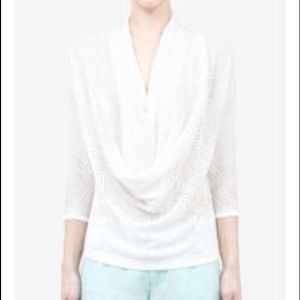 Alice + Olivia Draped Knit Top