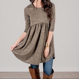 Mocha High Waist Tunic
