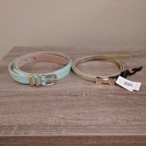 Pair of belts NWT J Crew + Banana Republic size L