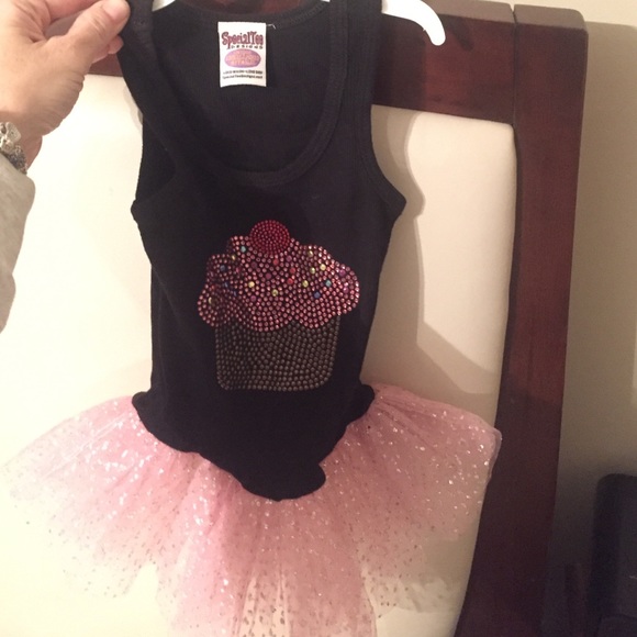 Toddler girls cupcake tutu top