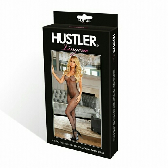 Hustler Lingeries Bow Back Fishnet Bodystocking - Picture 3 of 3
