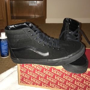 All black vans skate Highs