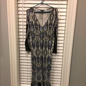 Venus long eyelet dress