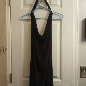 Dark chocolate mini dress