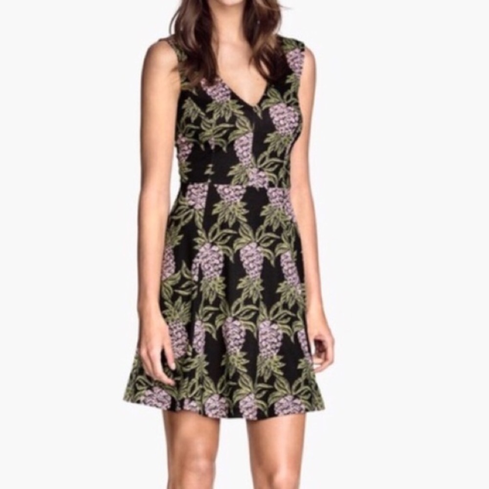 Pineapple Aloha Print Hawaiian Dress