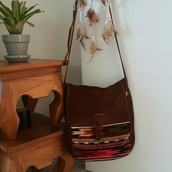 Authentic leather cross body