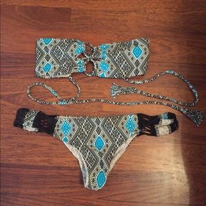 Price Reduced! RARE Acacia Thai Print Bikini Set