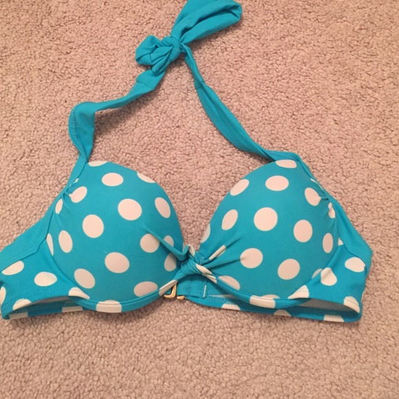 Polka dot push up bikini top