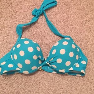 Polka dot push up bikini top