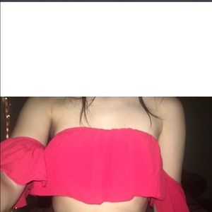💖Cute crop top off the shoulder