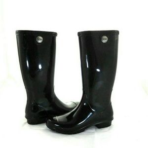 UGG Shayla Black Rain Boots