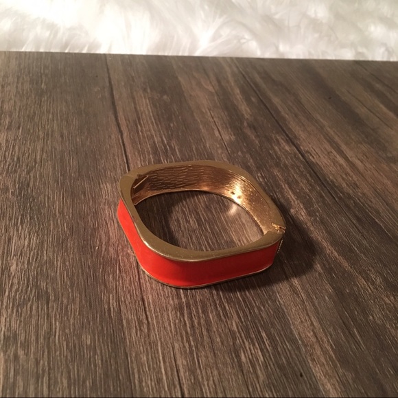 Gold and orange statement bangles! - Picture 3 of 4