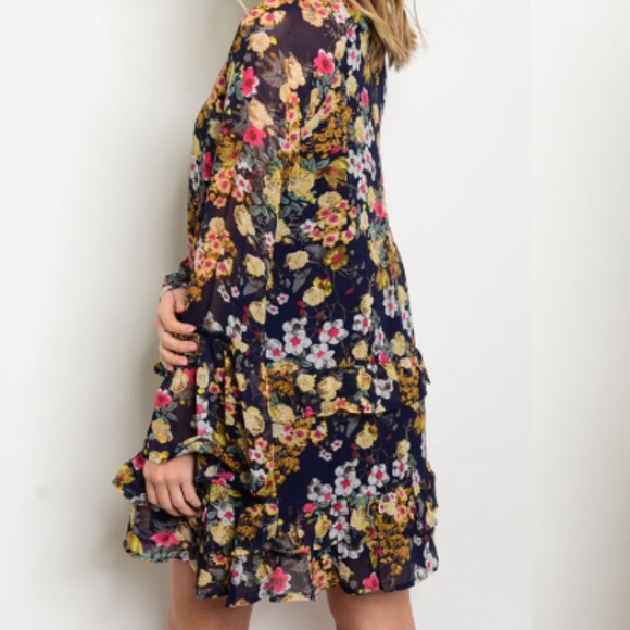 Last 1! SMALL Boho Romantic Floral dress - Picture 2 of 5